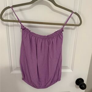 Indah Purple Strapless Tube Top